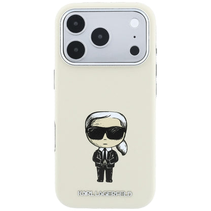 MagSafe maska za Apple iPhone 18 Pro Max / 17 Pro Max, Karl Lagerfeld, Ikonik Sketch, Bež