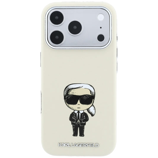 MagSafe maska za Apple iPhone 18 Pro Max / 17 Pro Max, Karl Lagerfeld, Ikonik Sketch, Bež