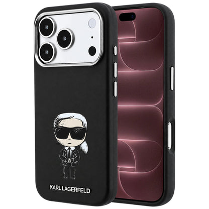 MagSafe futrola za Apple iPhone 18 Pro Max / 17 Pro Max, Karl Lagerfeld, Ikonik Sketch, Crna