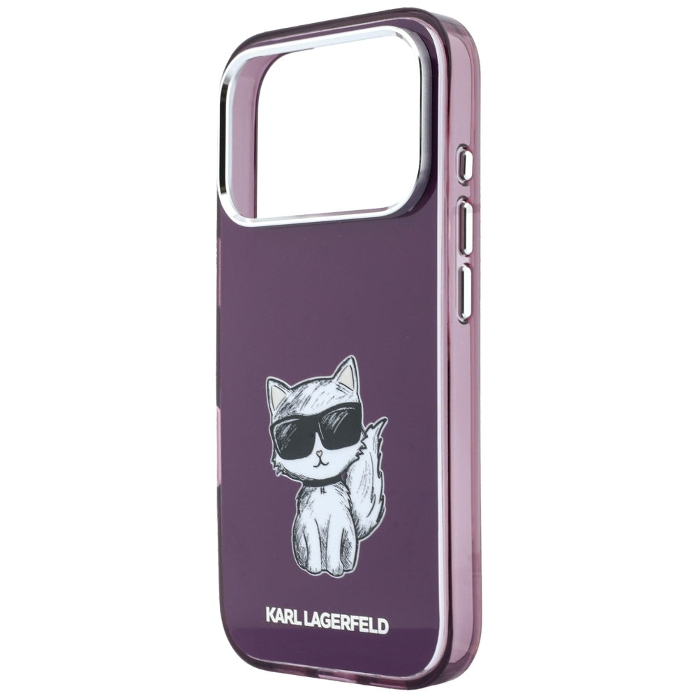 MagSafe maskica za Apple iPhone 18 Pro Max / 17 Pro Max, Karl Lagerfeld, IML Choupette Body Sketch Print, Bordo