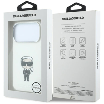 MagSafe futrola za Apple iPhone 18 Pro Max / 17 Pro Max, Karl Lagerfeld, IML Ikonik Sketch Print, Bež