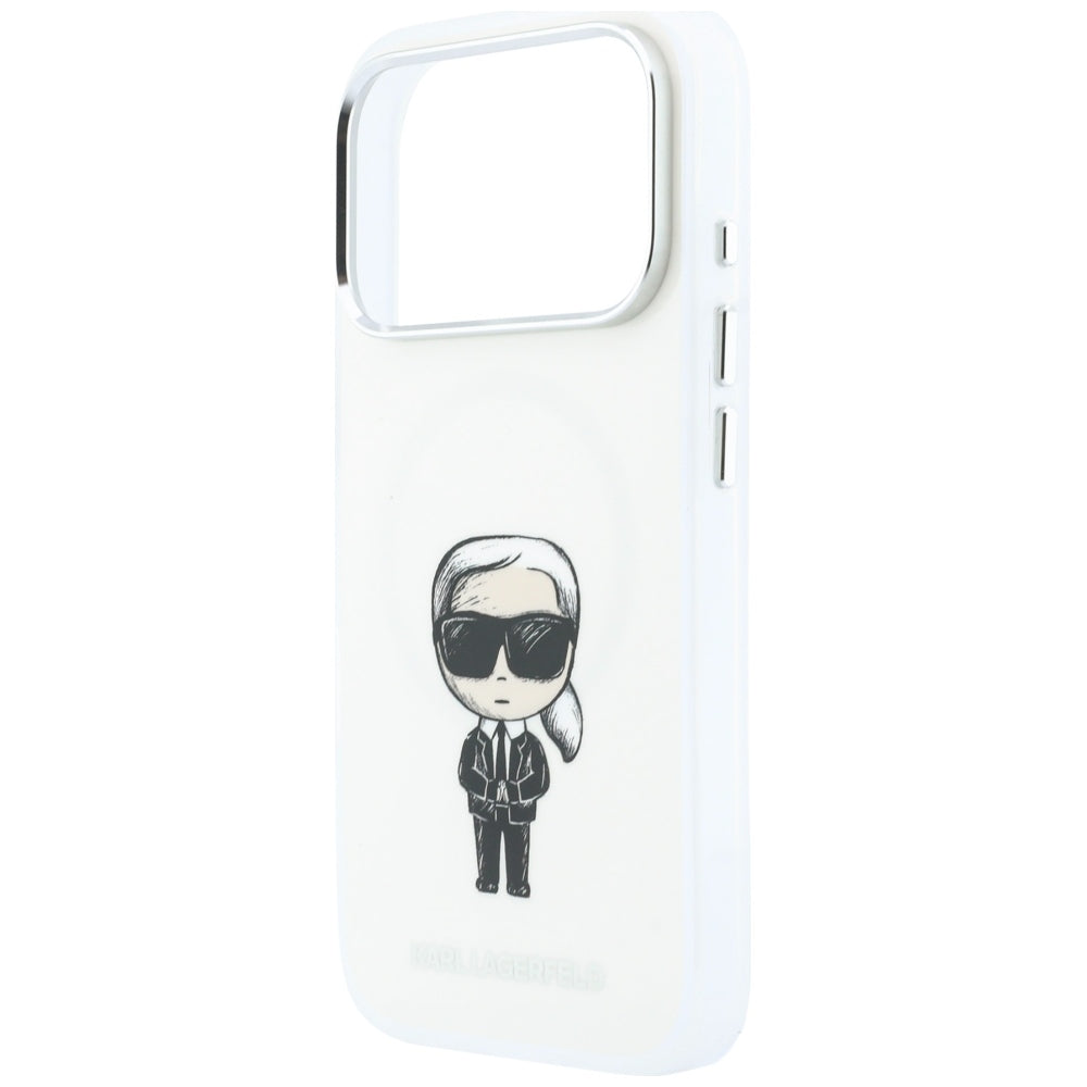 MagSafe futrola za Apple iPhone 18 Pro Max / 17 Pro Max, Karl Lagerfeld, IML Ikonik Sketch Print, Bež