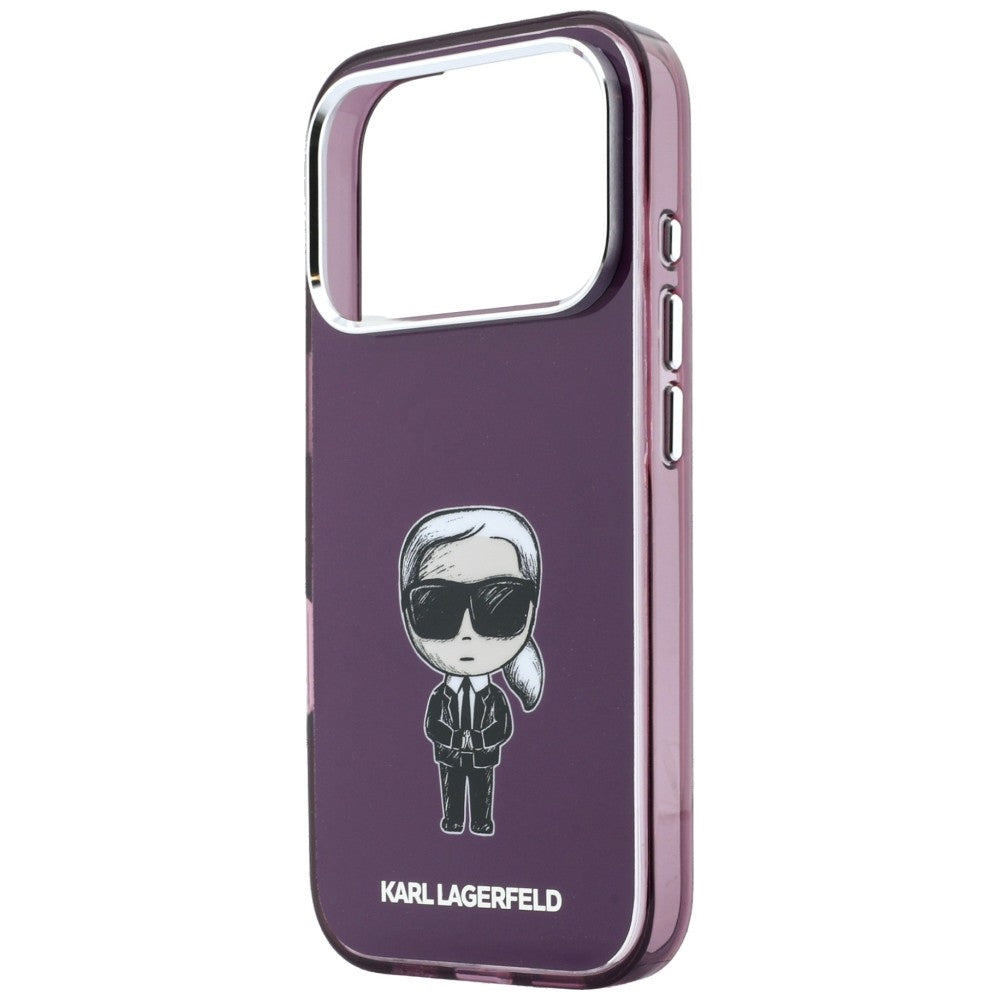 MagSafe futrola za Apple iPhone 18 Pro Max / 17 Pro Max, Karl Lagerfeld, IML Ikonik Sketch Print, Bordo