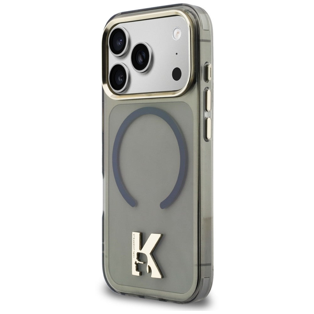 MagSafe maska za Apple iPhone 18 Pro Max / 17 Pro Max, Karl Lagerfeld, IML Karl Head Logo, crna