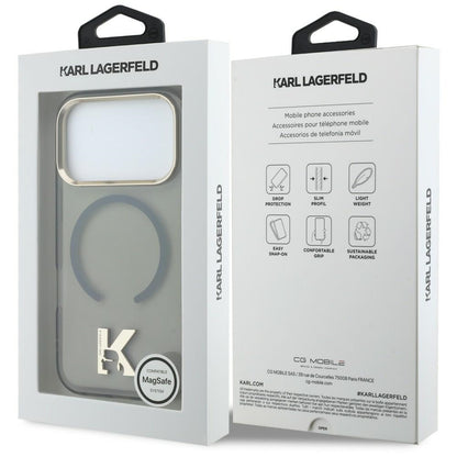 MagSafe maska za Apple iPhone 18 Pro Max / 17 Pro Max, Karl Lagerfeld, IML Karl Head Logo, crna
