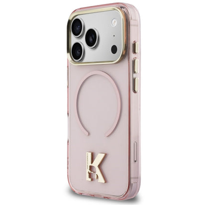 MagSafe maska za Apple iPhone 18 Pro Max / 17 Pro Max, Karl Lagerfeld, IML Karl Head Logo, ružičasta
