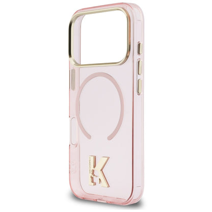 MagSafe maska za Apple iPhone 18 Pro Max / 17 Pro Max, Karl Lagerfeld, IML Karl Head Logo, ružičasta