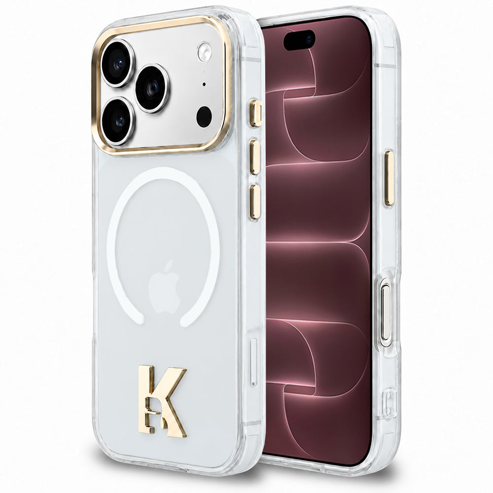 MagSafe maska za Apple iPhone 18 Pro Max / 17 Pro Max, Karl Lagerfeld, IML Karl Head Logo, prozirna