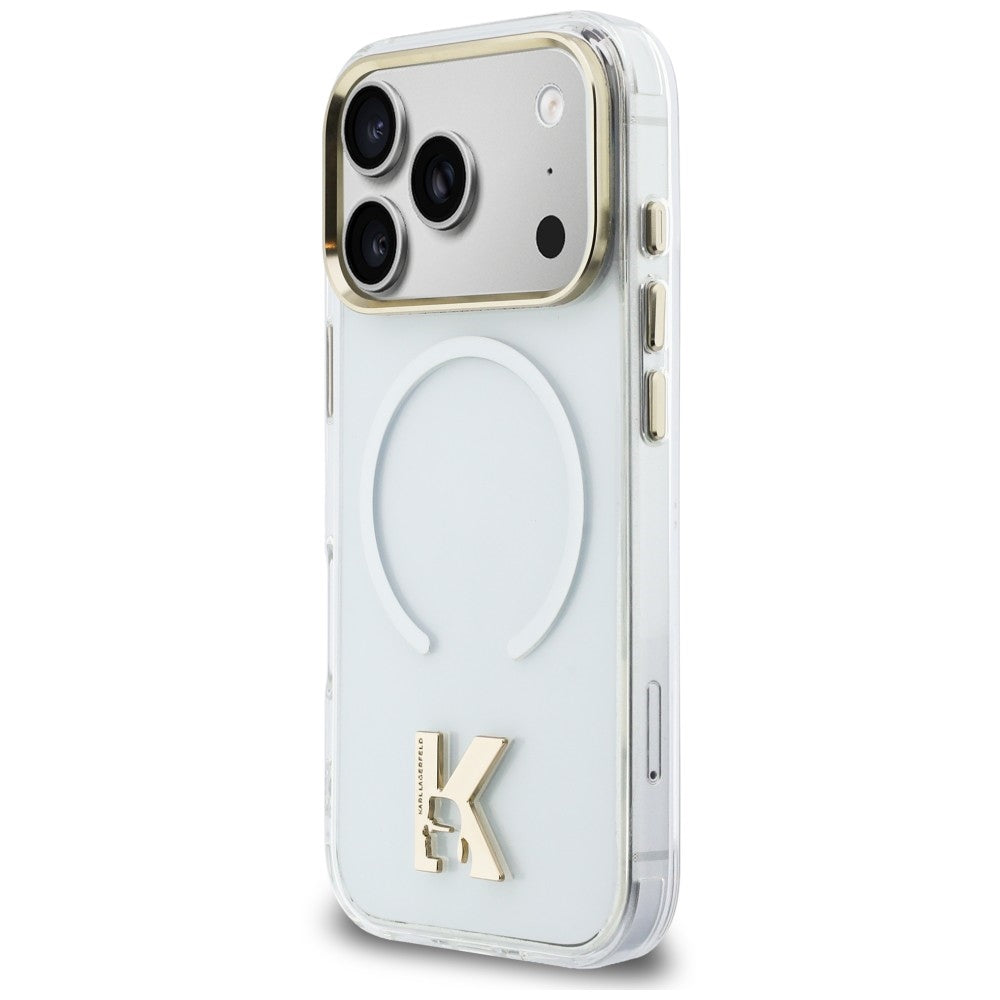 MagSafe maska za Apple iPhone 18 Pro Max / 17 Pro Max, Karl Lagerfeld, IML Karl Head Logo, prozirna