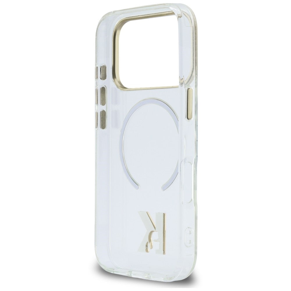 MagSafe maska za Apple iPhone 18 Pro Max / 17 Pro Max, Karl Lagerfeld, IML Karl Head Logo, prozirna