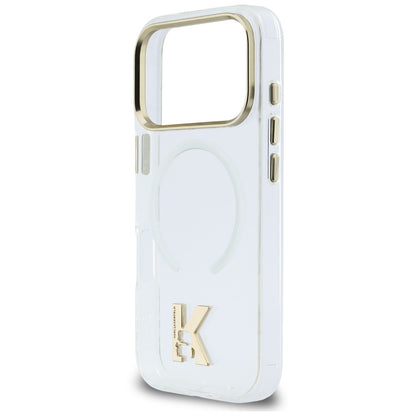 MagSafe maska za Apple iPhone 18 Pro Max / 17 Pro Max, Karl Lagerfeld, IML Karl Head Logo, prozirna