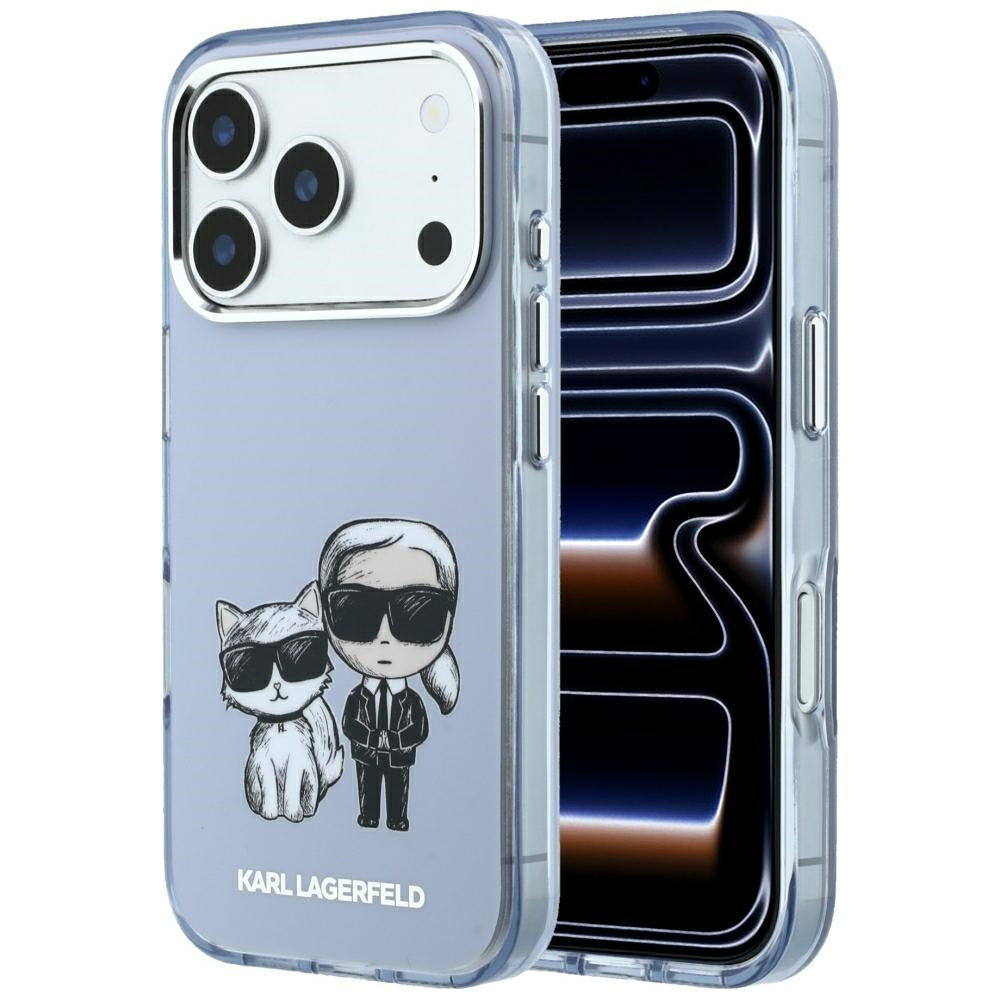MagSafe futrola za Apple iPhone 18 Pro Max / 17 Pro Max, Karl Lagerfeld, IML KC Bodies Sketch Print, Plava