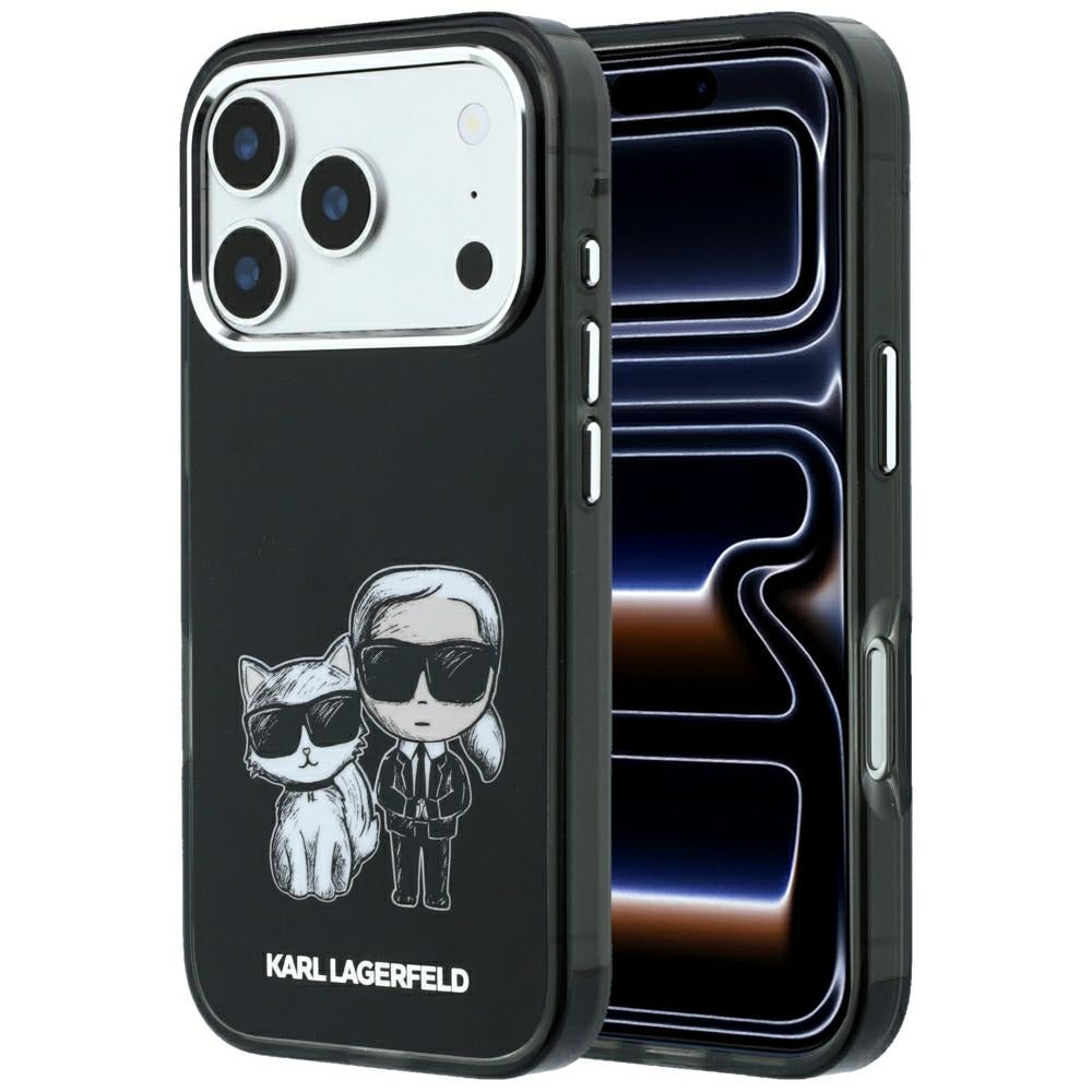 MagSafe futrola za Apple iPhone 18 Pro Max / 17 Pro Max, Karl Lagerfeld, IML KC Bodies Sketch Print, Crna