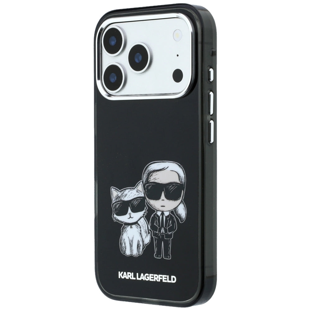 MagSafe futrola za Apple iPhone 18 Pro Max / 17 Pro Max, Karl Lagerfeld, IML KC Bodies Sketch Print, Crna