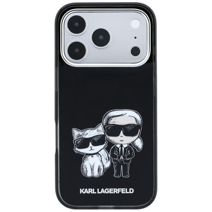 MagSafe futrola za Apple iPhone 18 Pro Max / 17 Pro Max, Karl Lagerfeld, IML KC Bodies Sketch Print, Crna