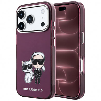 MagSafe futrola za Apple iPhone 18 Pro Max / 17 Pro Max, Karl Lagerfeld, IML KC Bodies Sketch Print, Bordo