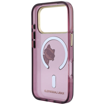 MagSafe maska za Apple iPhone 18 Pro Max / 17 Pro Max, Karl Lagerfeld, IML Peekaboo Print i Metal Frame, Bordo