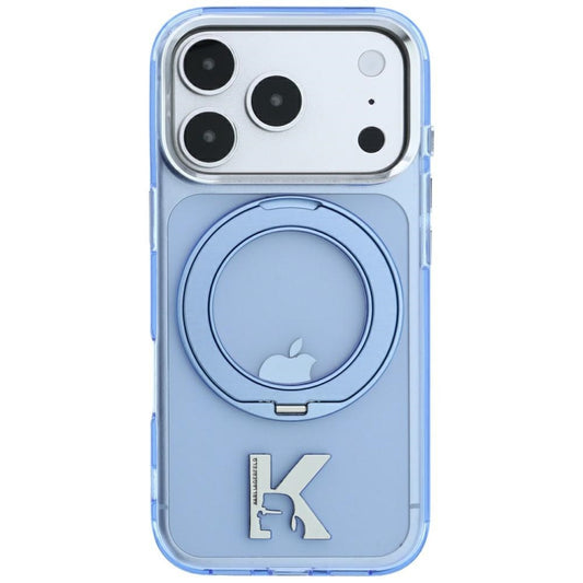 MagSafe futrola za Apple iPhone 18 Pro Max / 17 Pro Max, Karl Lagerfeld, IML Ring Stand Kameo Metal, Plava