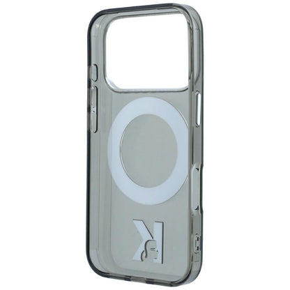 MagSafe maska za Apple iPhone 18 Pro Max / 17 Pro Max, Karl Lagerfeld, IML Ring Stand Kameo Metal, Crna