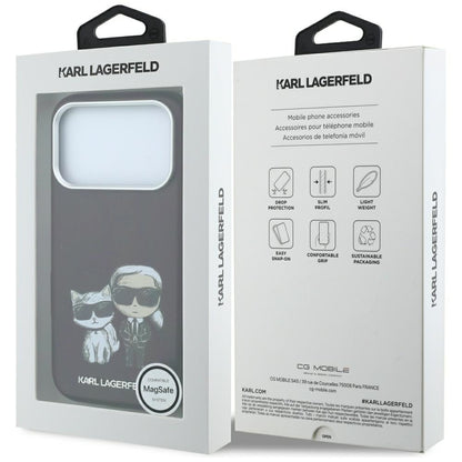 MagSafe maska za Apple iPhone 18 Pro Max / 17 Pro Max, Karl Lagerfeld, KC Bodies Sketch, Bordo
