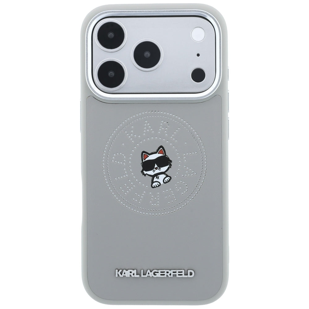 MagSafe futrola za Apple iPhone 18 Pro Max / 17 Pro Max, Karl Lagerfeld, Point and Choupette Sketch, Siva