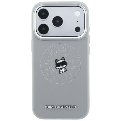 MagSafe futrola za Apple iPhone 18 Pro Max / 17 Pro Max, Karl Lagerfeld, Point and Choupette Sketch, Siva