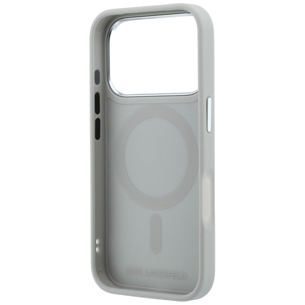 MagSafe futrola za Apple iPhone 18 Pro Max / 17 Pro Max, Karl Lagerfeld, Point and Choupette Sketch, Siva