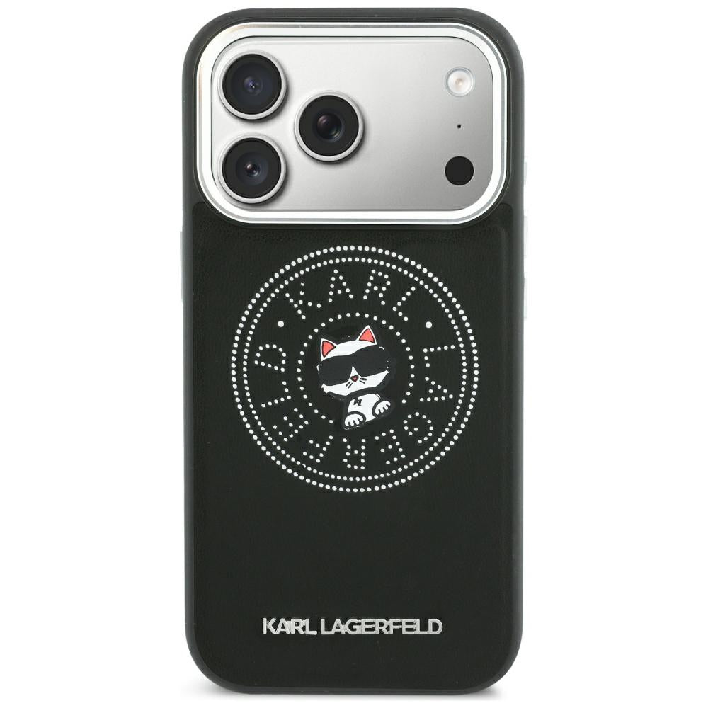 MagSafe maskica za Apple iPhone 18 Pro Max / 17 Pro Max, Karl Lagerfeld, Point and Choupette Sketch, Crna