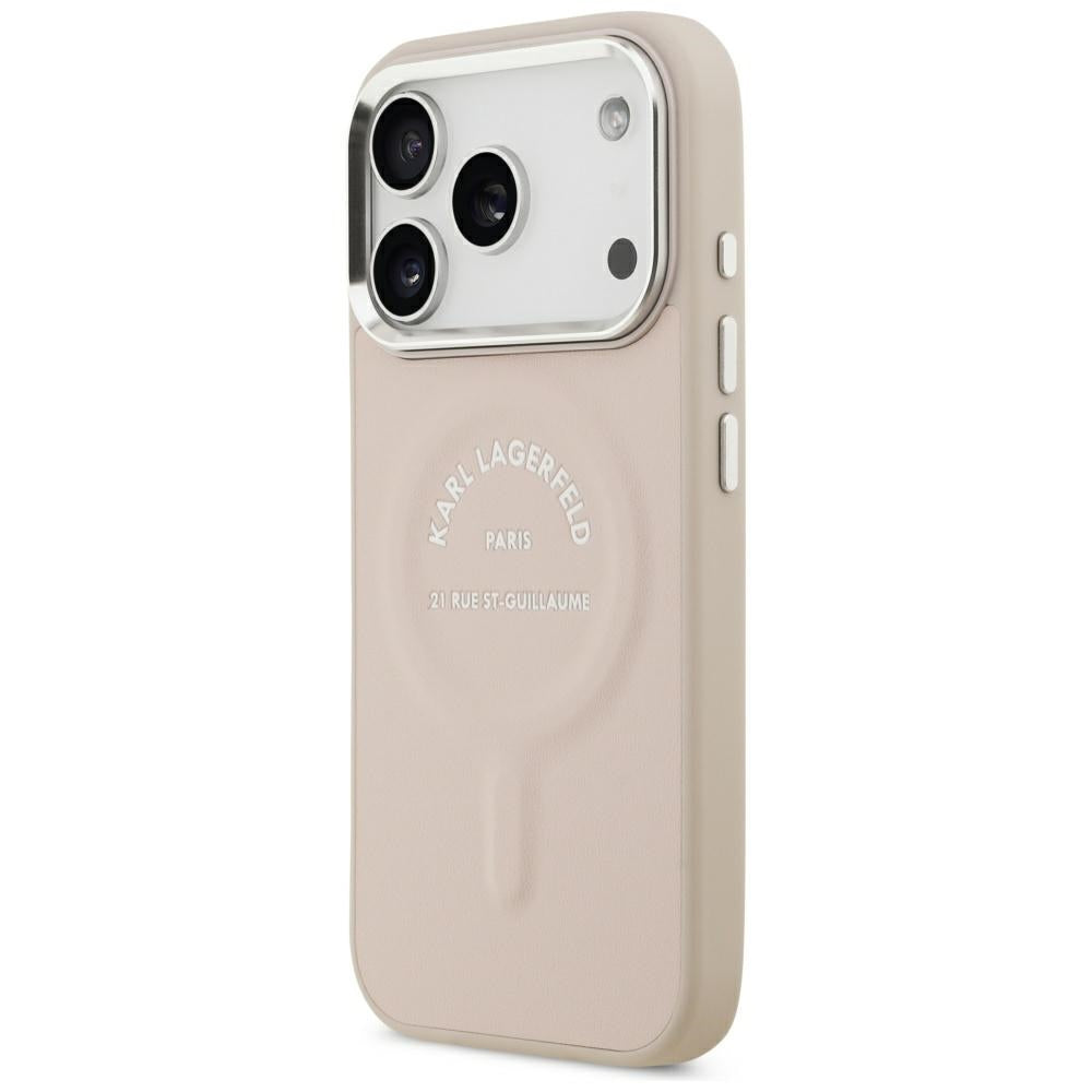 MagSafe maska za Apple iPhone 18 Pro Max / 17 Pro Max, Karl Lagerfeld, Ring Karl RSG Logo, Roza