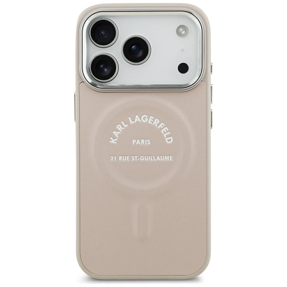 MagSafe maska za Apple iPhone 18 Pro Max / 17 Pro Max, Karl Lagerfeld, Ring Karl RSG Logo, Roza