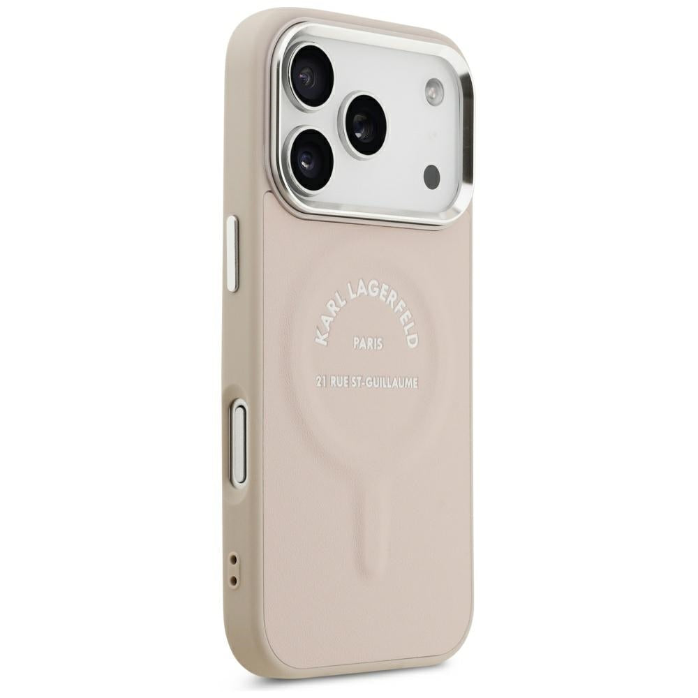 MagSafe maska za Apple iPhone 18 Pro Max / 17 Pro Max, Karl Lagerfeld, Ring Karl RSG Logo, Roza