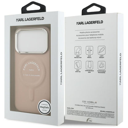 MagSafe maska za Apple iPhone 18 Pro Max / 17 Pro Max, Karl Lagerfeld, Ring Karl RSG Logo, Roza