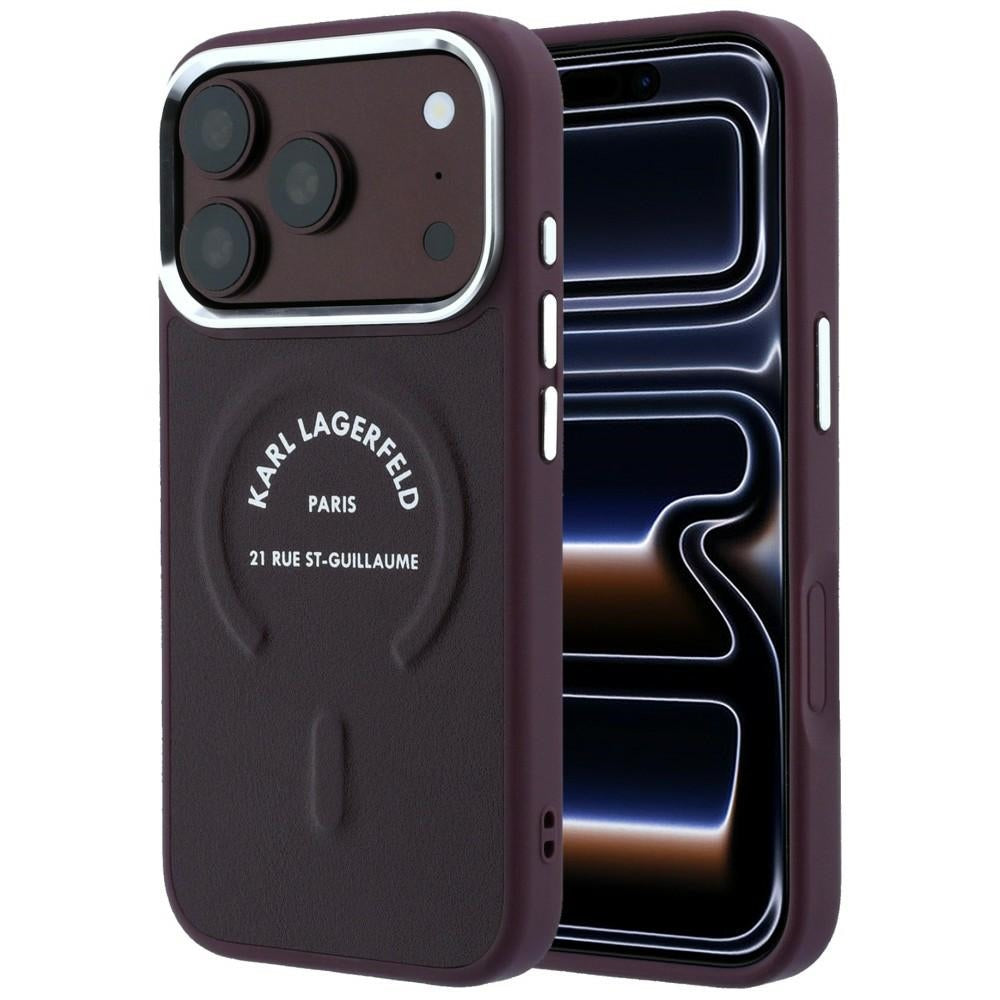 MagSafe futrola za Apple iPhone 18 Pro Max / 17 Pro Max, Karl Lagerfeld, Ring Karl RSG Logo, Bordo