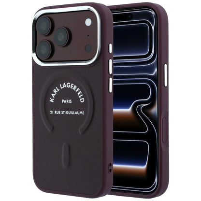 MagSafe futrola za Apple iPhone 18 Pro Max / 17 Pro Max, Karl Lagerfeld, Ring Karl RSG Logo, Bordo
