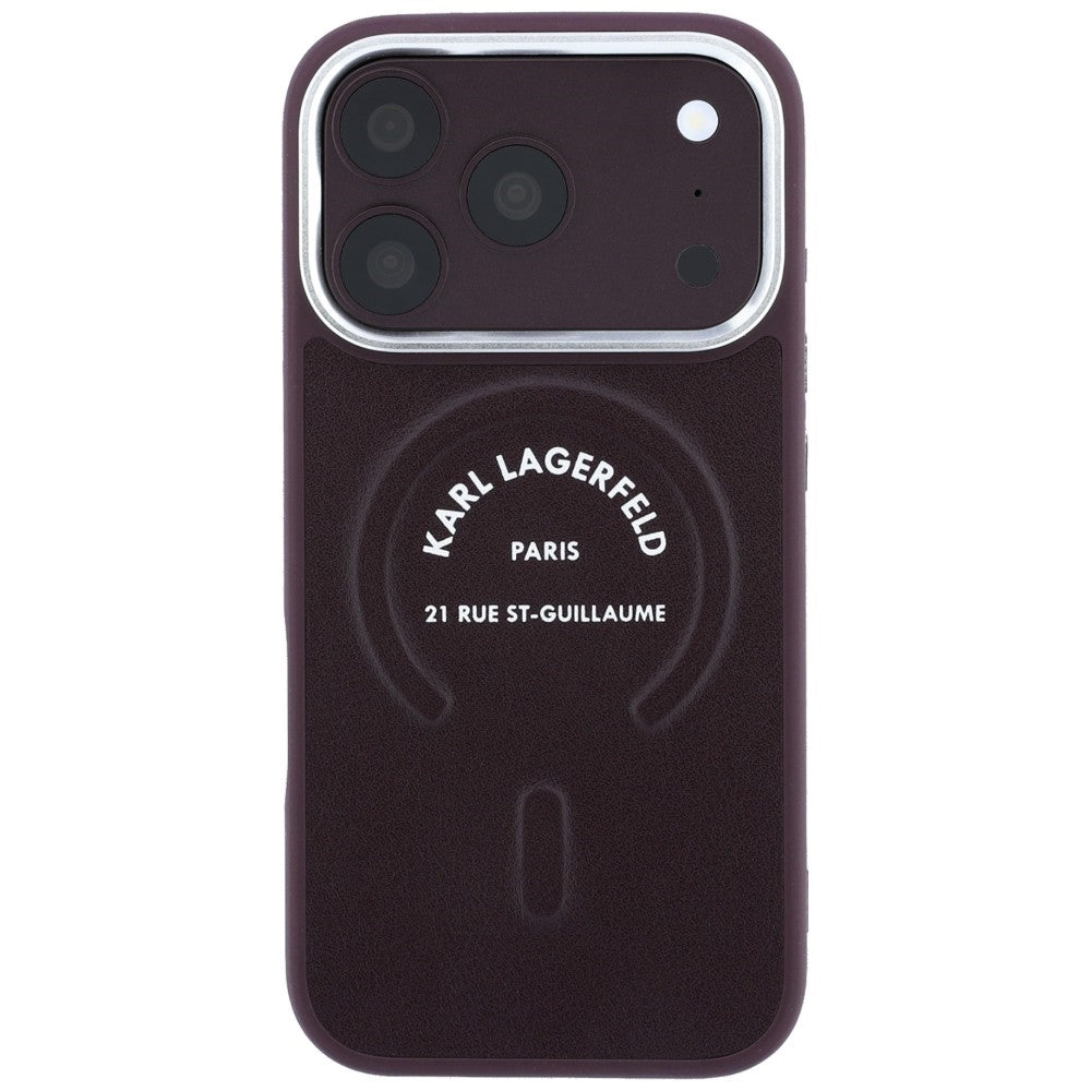 MagSafe futrola za Apple iPhone 18 Pro Max / 17 Pro Max, Karl Lagerfeld, Ring Karl RSG Logo, Bordo