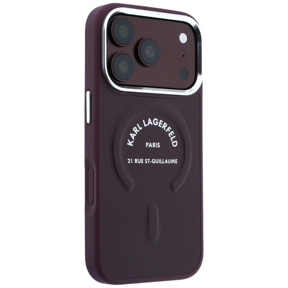MagSafe futrola za Apple iPhone 18 Pro Max / 17 Pro Max, Karl Lagerfeld, Ring Karl RSG Logo, Bordo