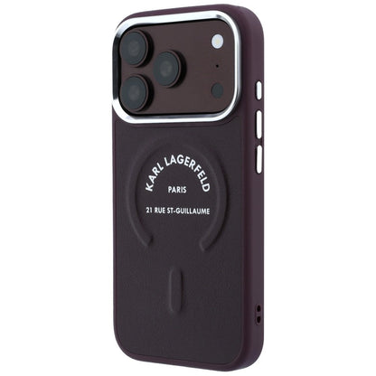 MagSafe futrola za Apple iPhone 18 Pro Max / 17 Pro Max, Karl Lagerfeld, Ring Karl RSG Logo, Bordo