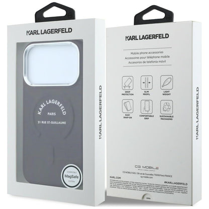 MagSafe futrola za Apple iPhone 18 Pro Max / 17 Pro Max, Karl Lagerfeld, Ring Karl RSG Logo, Bordo