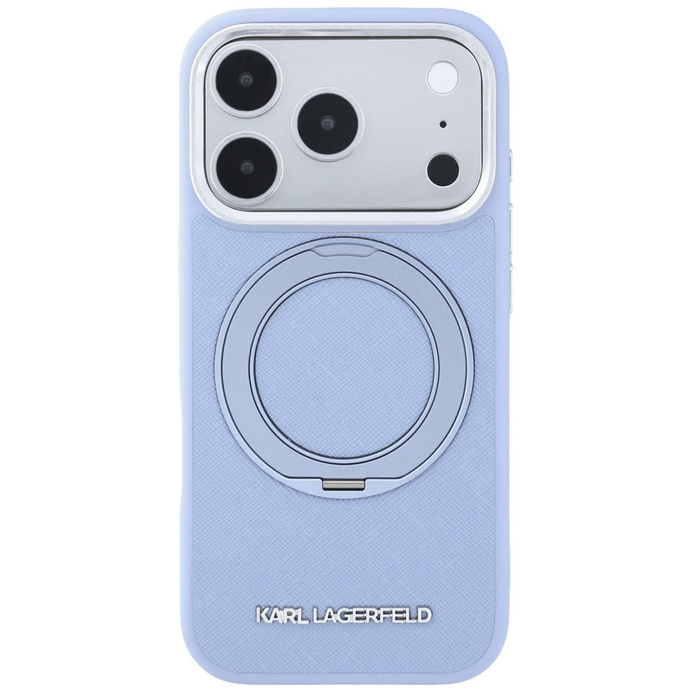 MagSafe futrola za Apple iPhone 18 Pro Max / 17 Pro Max, Karl Lagerfeld, Ring Stand 360 Saffiano, Plava