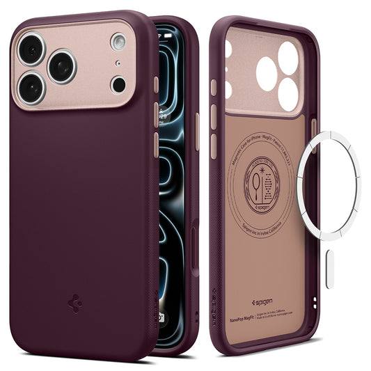 MagSafe futrola za Apple iPhone 18 Pro Max / 17 Pro Max, Spigen, Caseology Nano Pop, Bordo ACS12141