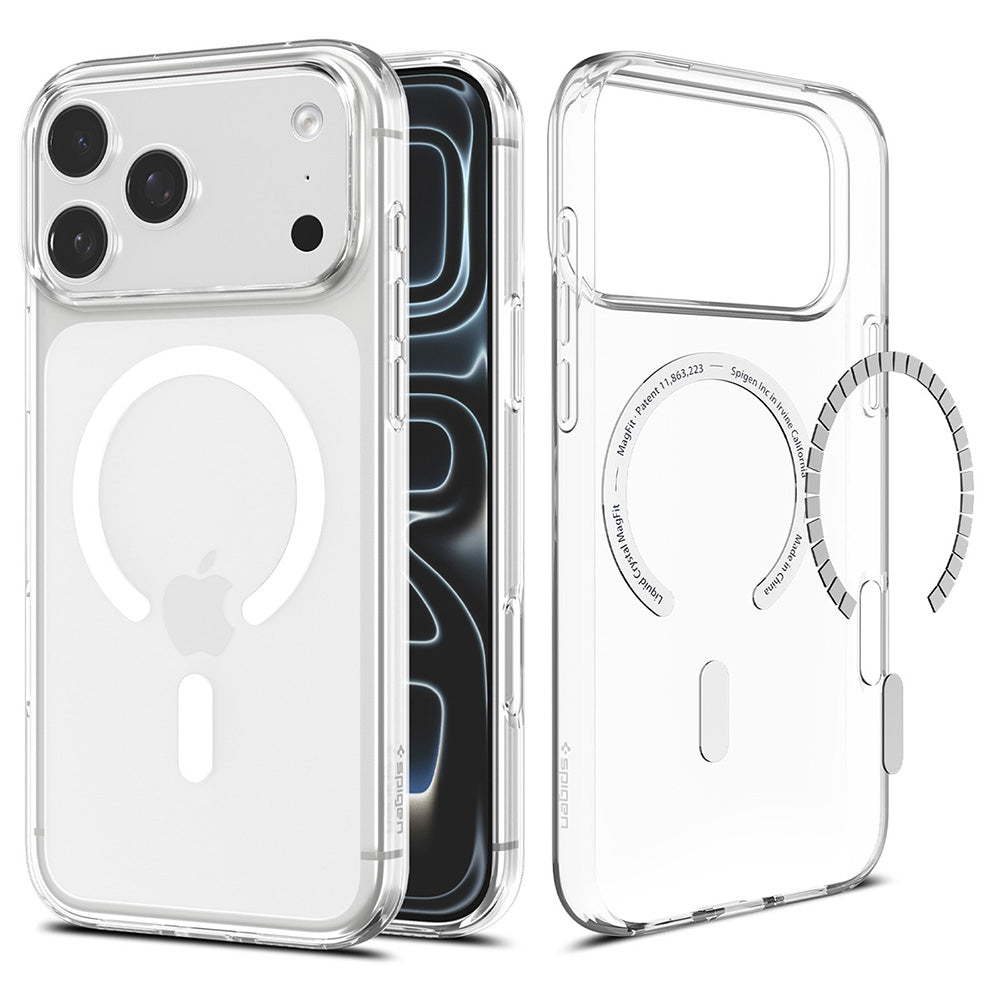 MagSafe futrola za Apple iPhone 18 Pro Max / 17 Pro Max, Spigen, Liquid Crystal, Prozirna Bijela ACS12143