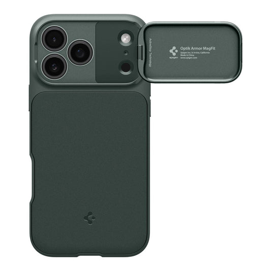 MagSafe maska za Apple iPhone 18 Pro Max / 17 Pro Max, Spigen, Optik Armor, Zelena ACS09901