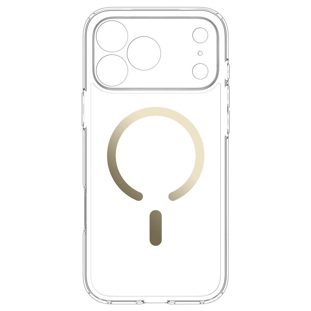MagSafe futrola za Apple iPhone 18 Pro Max / 17 Pro Max, Spigen, Ultra Hybrid, Zlatno Prozirna ACS12120