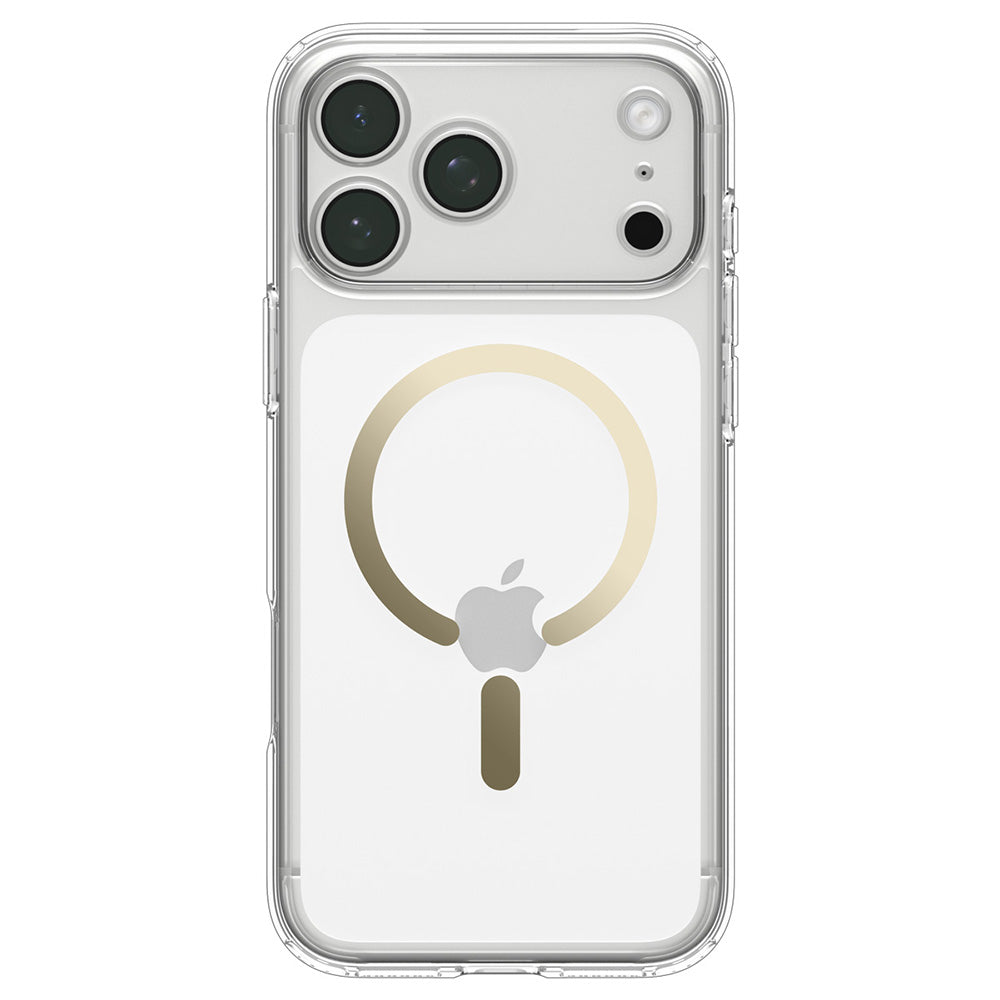 MagSafe futrola za Apple iPhone 18 Pro Max / 17 Pro Max, Spigen, Ultra Hybrid, Zlatno Prozirna ACS12120