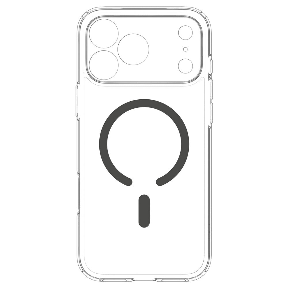 MagSafe futrola za Apple iPhone 18 Pro Max / 17 Pro Max, Spigen, Ultra Hybrid, Siva Prozirna ACS12119