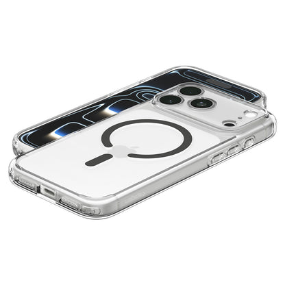 MagSafe futrola za Apple iPhone 18 Pro Max / 17 Pro Max, Spigen, Ultra Hybrid, Siva Prozirna ACS12119