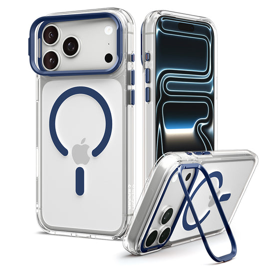 MagSafe futrola za Apple iPhone 18 Pro Max / 17 Pro Max, Spigen, Ultra Hybrid Optik S, Prozirna Tamnoplava ACS11909