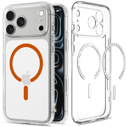 MagSafe futrola za Apple iPhone 18 Pro Max / 17 Pro Max, Spigen, Ultra Hybrid, Prozirna Narančasta ACS12122