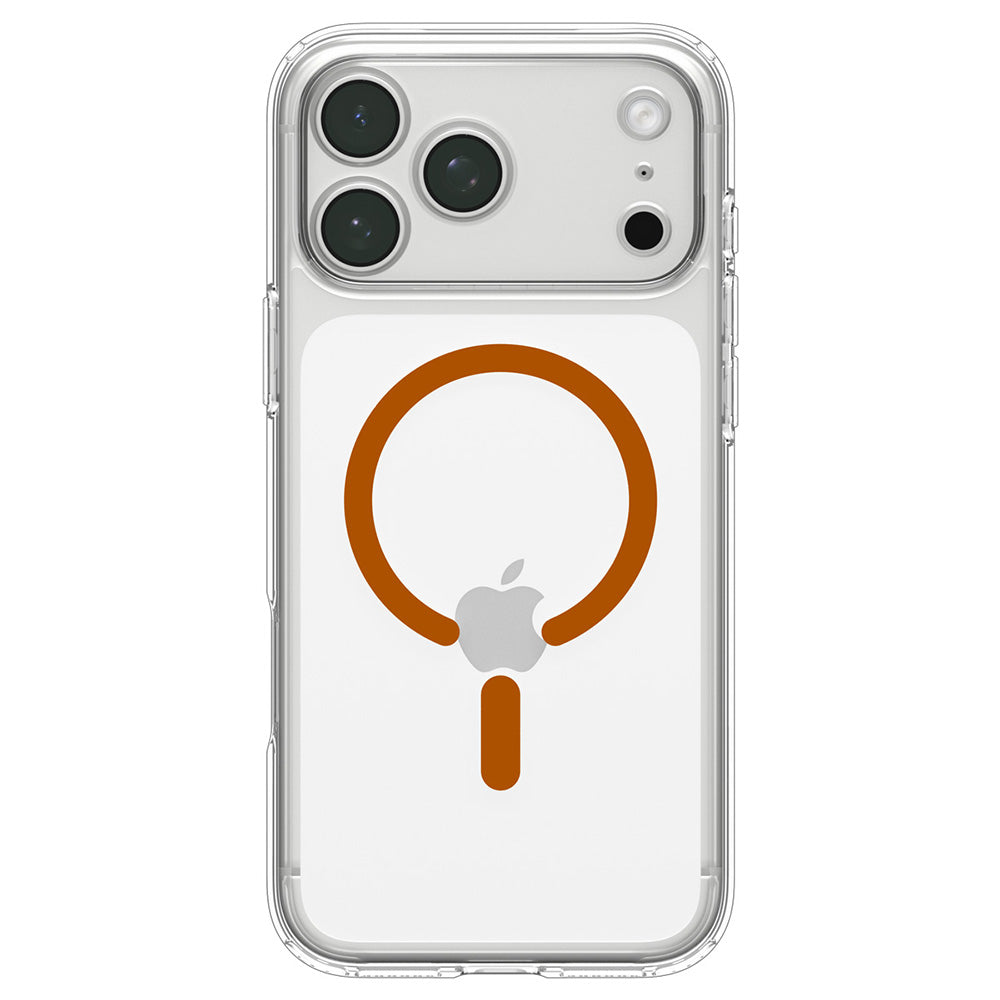 MagSafe futrola za Apple iPhone 18 Pro Max / 17 Pro Max, Spigen, Ultra Hybrid, Prozirna Narančasta ACS12122