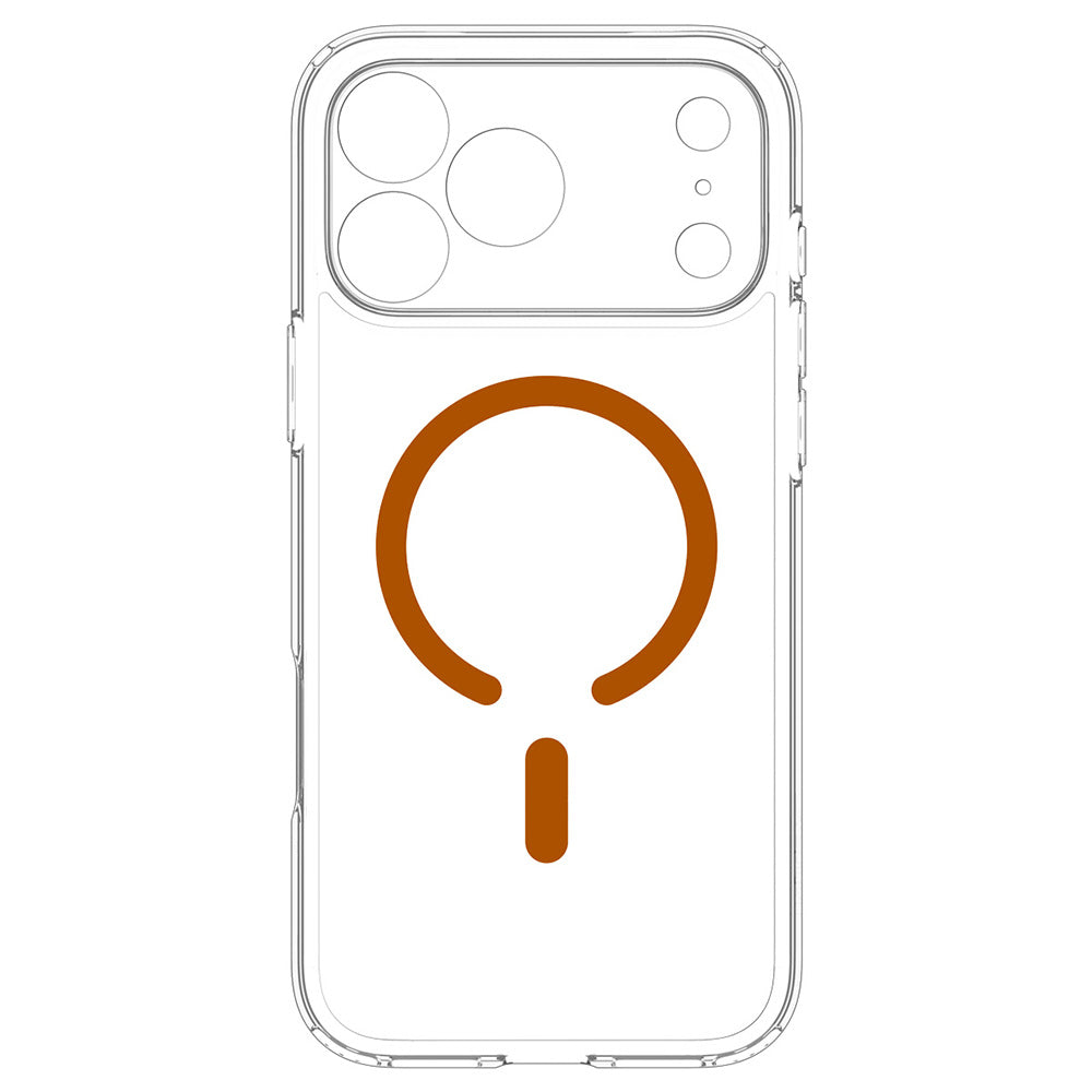 MagSafe futrola za Apple iPhone 18 Pro Max / 17 Pro Max, Spigen, Ultra Hybrid, Prozirna Narančasta ACS12122